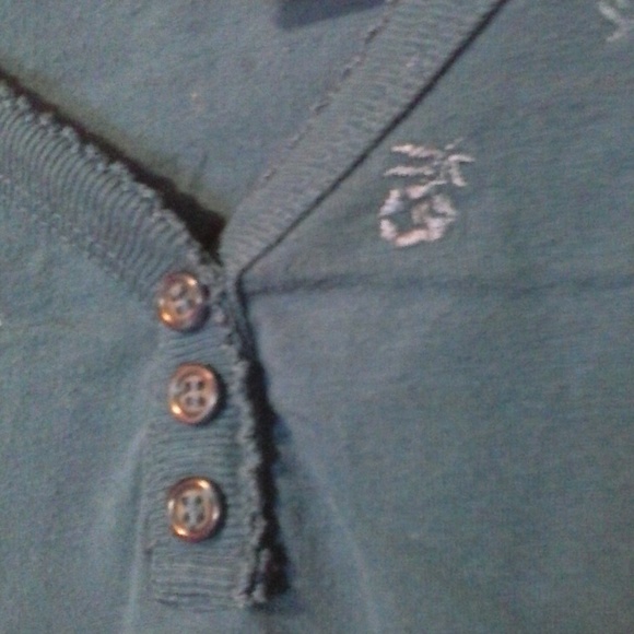 BOBBIE BROOKS WOMAN DARK BLUE EMBROIDERED TOP - Picture 3 of 4